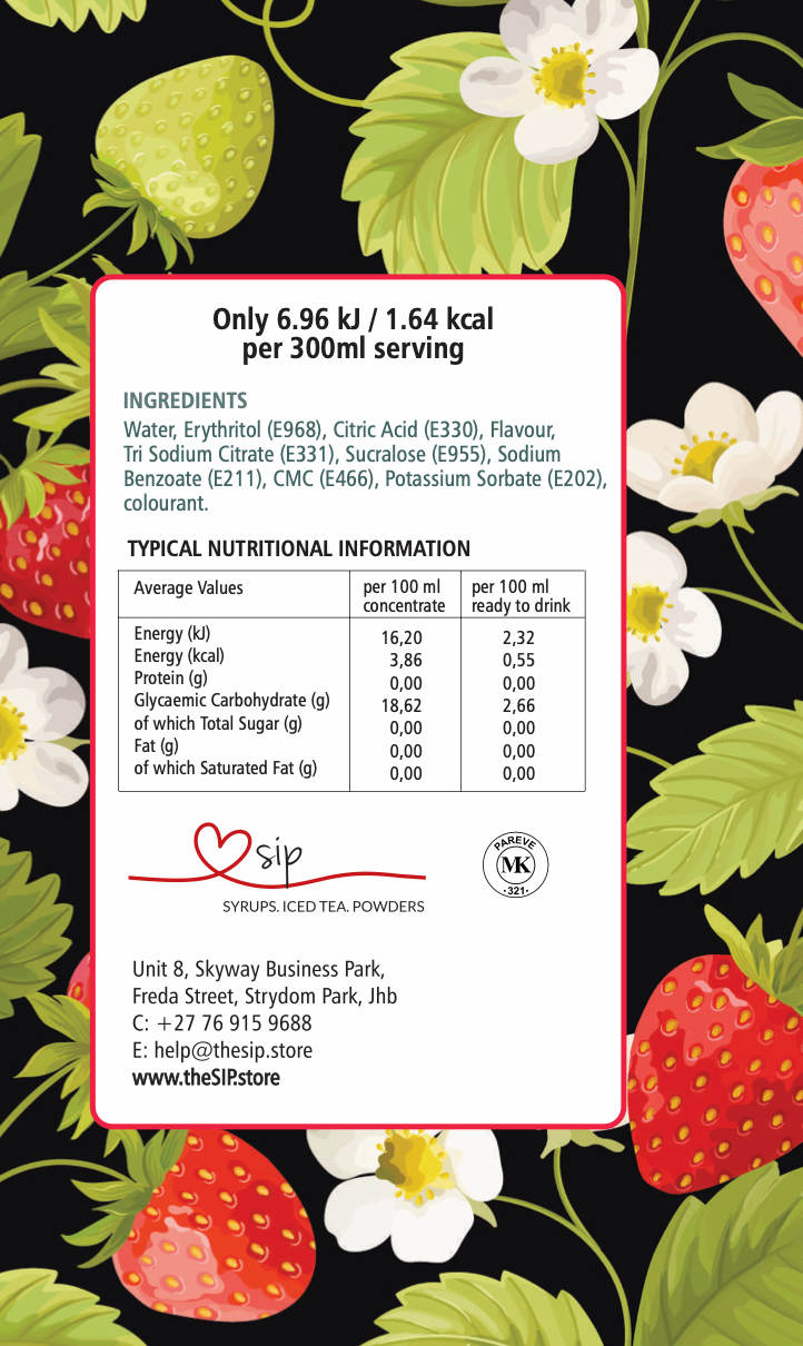 Strawberry Mint Sugar-Free Syrup