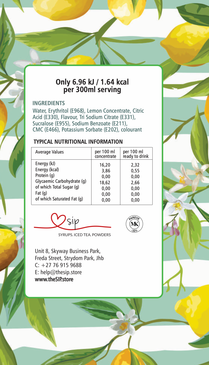 Sweet and Sour (Lemonade) Sugar-Free Syrup
