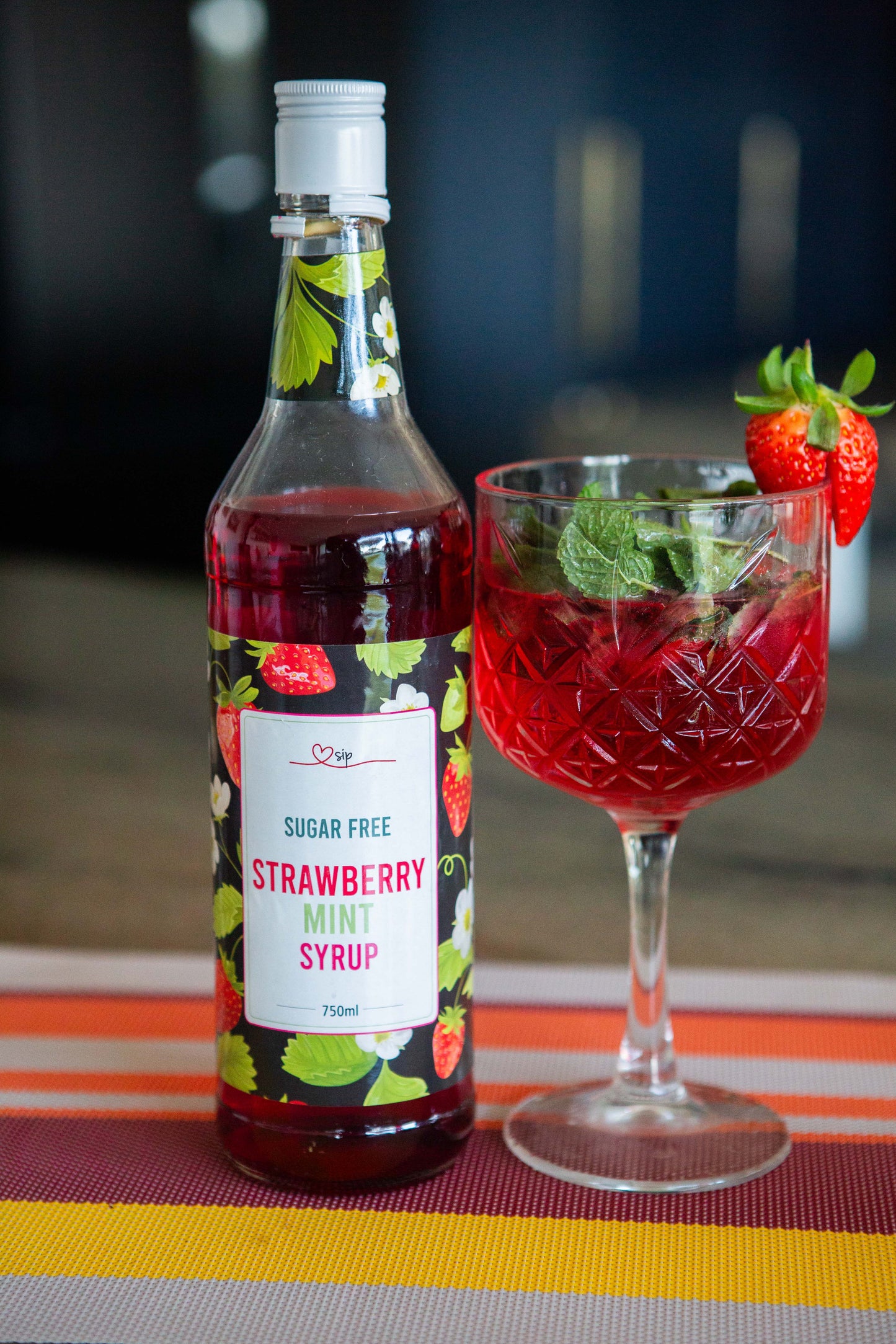 Strawberry Mint Sugar-Free Syrup