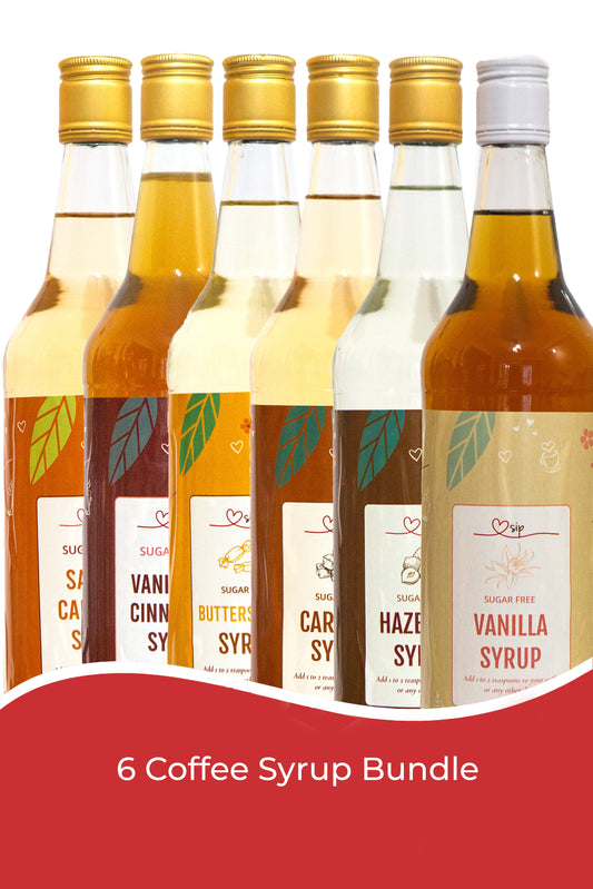 6 x Coffee Syrup Bundle