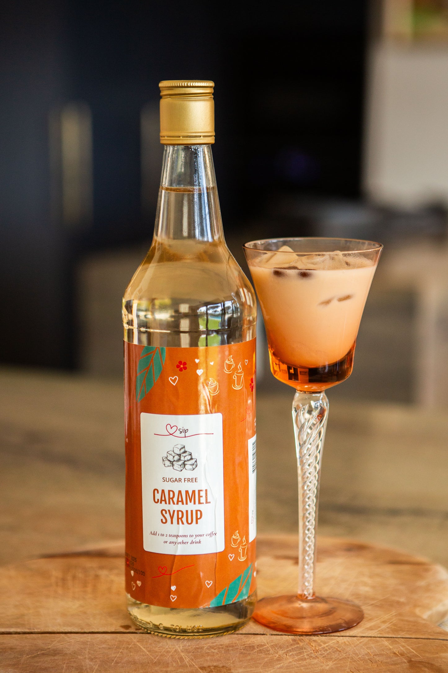 Sugar free Caramel coffee syrup