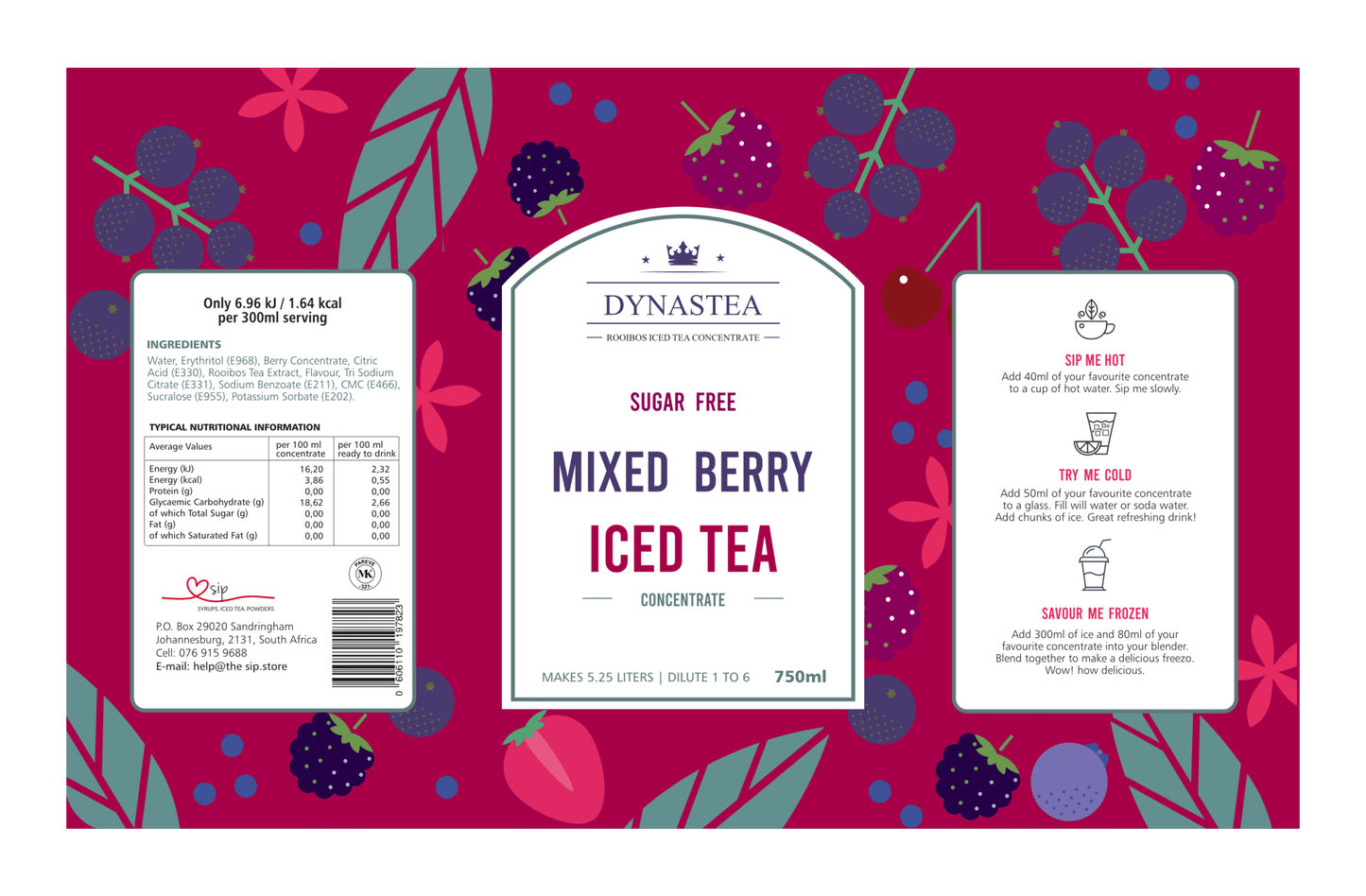 Mixed Berry Iced Tea Concentrate