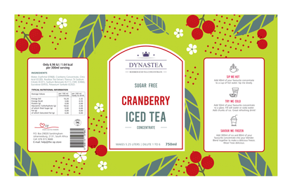 Cranberry Iced Tea Concentrate